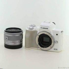 〔中古〕Canon(キヤノン) EOS Kiss M ホワイト EFM1545 IS STM レンズキット〔349-ud〕