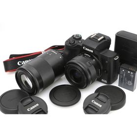 【全額返金保証】良品｜キヤノン EOS Kiss M ダブルズームキット CA01-D731-4C3D
