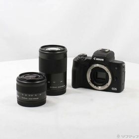 〔中古〕Canon(キヤノン) EOS Kiss M ダブルズームキット ブラック〔305-ud〕
