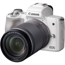 キャノン Canon ミラーレス一眼カメラ EOS Kiss M 18-150mm IS STM 高倍率ズームキット ホワイト