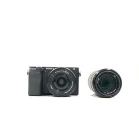【全額返金保証】【最速発送】Sony デジタル一眼 α6400 ILCE-6400X ダブルズームレンズキット [ブラック] 超美品 動作確認済