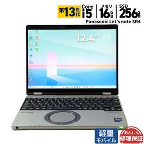 ノートパソコン 軽量モバイル Panasonic Let's note SR4 CF-SR4RDAAS 第13世代 Core i5 1345U-1.6GHZ 16GB SSD256GB Windows11 Webカメラ 3ヶ月保証 中古 wn9265