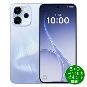 オッポ スマートフォン SIMフリー 8GB/128GB 6.6型 防水防塵 OPPO Reno15 A オーロラブルー OPPO【転送不可】