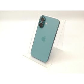 【中古】Apple au 【SIMフリー】 iPhone 16 128GB ティール MYDV3J/A【秋葉4号】保証期間１ヶ月【ランクC】