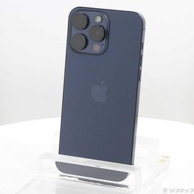 〔中古〕Apple(アップル) iPhone15 Pro Max 512GB ブルーチタニウム MU6X3J／A SIMフリー〔196-ud〕