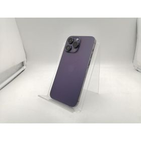 【中古】Apple 国内版 【SIMフリー】 iPhone 14 Pro Max 128GB ディープパープル MQ993J/A【なんば】保証期間１ヶ月【ランクC】