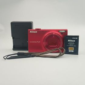 Nikon COOLPIX S6100 Red コンパクトデジタルカメラ 〇