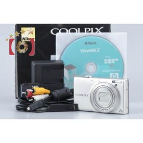 【中古】Nikon ニコン COOLPIX S6100 シャンパンシルバー コンパクトデジタルカメラ 元箱付き
