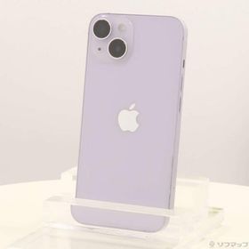 〔中古〕Apple(アップル) iPhone14 128GB パープル MPUY3J／A SIMフリー〔196-ud〕