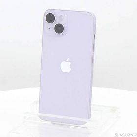 〔中古〕Apple(アップル) iPhone14 128GB パープル MPUY3J／A SIMフリー〔276-ud〕