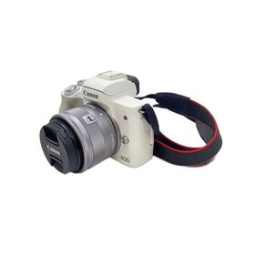 CANON◆デジタル一眼カメラ EOS Kiss M ダブルズームキット [ホワイト]//