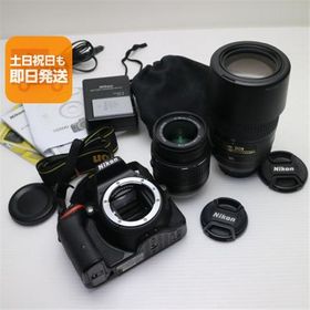 超美品 D5500 ダブルズームキット ブラック 即日発送 一眼レフ Nikon 本体 あすつく 土日祝発送OK