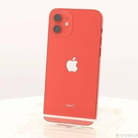 〔中古〕Apple(アップル) iPhone12 64GB プロダクトレッド MGHQ3J／A SIMフリー〔247-ud〕