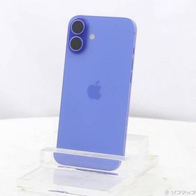 〔中古〕Apple(アップル) iPhone16 Plus 128GB ウルトラマリン MXVE3J／A SIMフリー〔377-ud〕