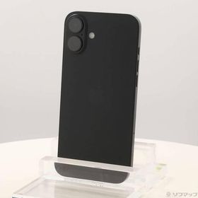 〔中古〕Apple(アップル) iPhone16 Plus 128GB ブラック MXVA3J／A SIMフリー〔377-ud〕