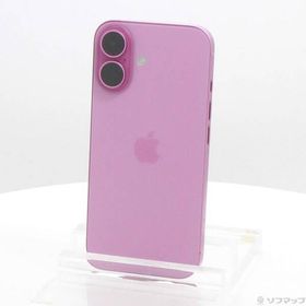 〔中古〕Apple(アップル) iPhone16 128GB ピンク MYDT3J／A SIMフリー〔198-ud〕