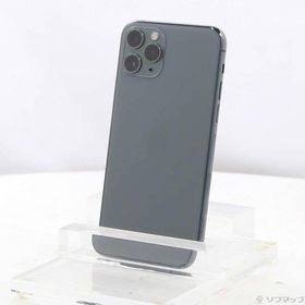 〔中古〕Apple(アップル) iPhone11 Pro 512GB ミッドナイトグリーン MWCG2J／A SoftBank〔198-ud〕