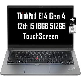【並行輸入品】 Lenovo ThinkPad E14 Gen 4 14" FHD Touchscreen (Intel Core i5-1235U, 16GB RAM, 512GB SSD, 10-Core Beat i7-1165G7) Business Laptop,