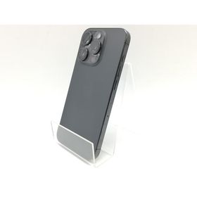 【中古】Apple au 【SIMフリー】 iPhone 15 Pro 128GB ブラックチタニウム MTU73J/A【熊本】保証期間１ヶ月【ランクB】