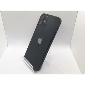 【中古】Apple docomo 【SIMロック解除済み】 iPhone 12 64GB ブラック MGHN3J/A【高崎モントレー】保証期間１ヶ月【ランクB】