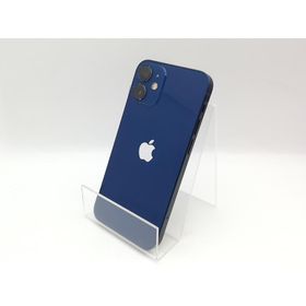 【中古】Apple au 【SIMロックあり】 iPhone 12 mini 128GB ブルー MGDP3J/A【大阪堂島】保証期間１ヶ月【ランクC】