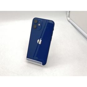 【中古】Apple au 【SIMロック解除済み】 iPhone 12 mini 128GB ブルー MGDP3J/A【札幌南2条】保証期間１ヶ月【ランクC】
