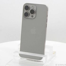 〔中古〕Apple(アップル) iPhone15 Pro Max 1TB ナチュラルチタニウム MU713J／A SIMフリー〔377-ud〕