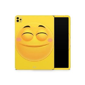 DesignSkinz - Compatible with iPad Pro 12.9" 4th Gen - Skin Decal Protective Scratch Resistant Vinyl Wrap - Smiley V3 Friendly Emoticons_並行輸入