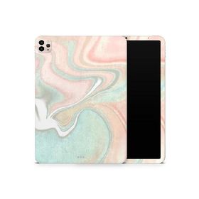 DesignSkinz - Compatible with iPad Pro 12.9" 4th Gen - Skin Decal Protective Scratch Resistant Vinyl Wrap - Soft Vintage Pastel V1_並行輸入