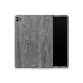 DesignSkinz - Compatible with iPad Pro 12.9" 4th Gen - Skin Decal Protective Scratch Resistant Vinyl Wrap - Smooth Gray Wood V2_並行輸入