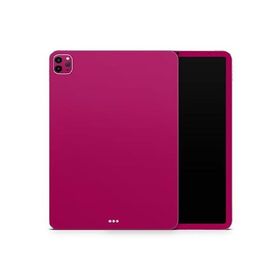 DesignSkinz - Compatible with iPad Pro 12.9" 4th Gen - Skin Decal Protective Scratch Resistant Vinyl Wrap - Solid Dark Pink V2_並行輸入