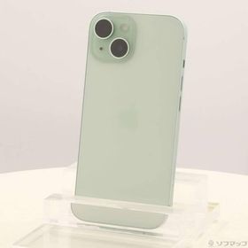 〔中古〕Apple(アップル) iPhone15 128GB グリーン MTMM3J／A SIMフリー〔198-ud〕