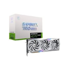 MSI Gaming RTX 4070 Ti Super 16G Gaming X Trio White グラフィックカード (NVIDIA RTX 4070 Ti Super, 256ビット, エクストリームクロック:2685MHz,_並行輸入