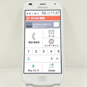 らくらくスマートフォン F-42A ドコモ ホワイト 送料無料 本体 c22880 【中古】