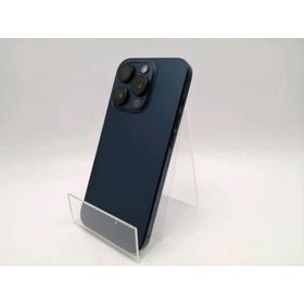 【中古】Apple 海外版 【SIMフリー】 iPhone 15 Pro 128GB ブルーチタニウム【ECセンター】保証期間１ヶ月【ランクC】