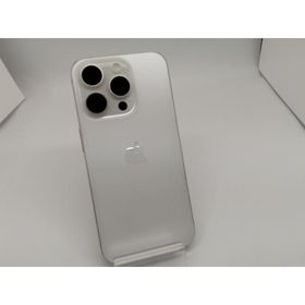 【中古】Apple 国内版 【SIMフリー】 iPhone 15 Pro 256GB ホワイトチタニウム MTUD3J/A【OSU301】保証期間１ヶ月【ランクC】