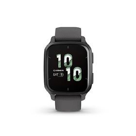 Garmin Venu Sq 2 GPS スマートウォッチ AMOLEDディスプレイ 心拍計 健康管理 活動量計 Slate Shadow Gray