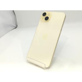 【中古】Apple au 【SIMフリー】 iPhone 15 Plus 256GB イエロー MU0J3J/A【OSU301】保証期間１ヶ月【ランクA】