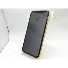 【中古】Apple au 【SIMロック解除済み】 iPhone XR 128GB イエロー MT0Q2J/A【京都】保証期間１ヶ月【ランクC】