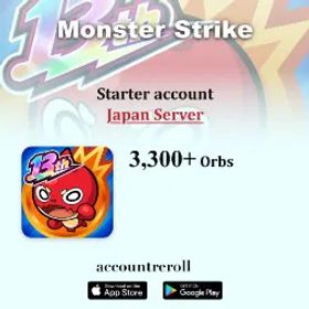 モンスターストライク JP | 3,100-3,300 Orbs | ★6 Neo | ★6 Lucifer | ★6 Yakumo | 30-40 Limited ★6 Characters | Starter Account