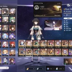 崩壊スターレイル 💎41 Legend👑Rare🔥Acheron💠1520 Oneiric Shards🦹1 Outfit