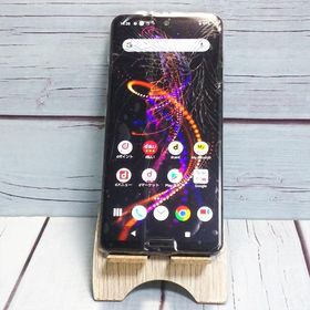 AQUOS R docomo 5G SHARP SH-51A ブラック [ジャンク] 本体 白ロム SIMロック解除済み SIMフリー J095596