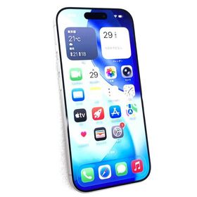 中古 Apple iPhone17 256GB ホワイト MG684J／A SIMフリー ※要eSIM ※赤ロム保証あります