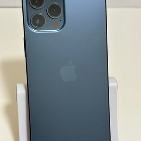 ○美品 バッテリー80% SIMフリー iPhone12ProMax 256GB パシフィックブルー