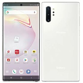 【中古】Cランク 【傷や汚れあり】 SIMロック解除済み 元docomo SC-01M SAMSUNG Galaxy Note10+ 本体のみ オーラホワイト ネットワーク利用制限〇(白ロム) 送料無料 simフリー 本体