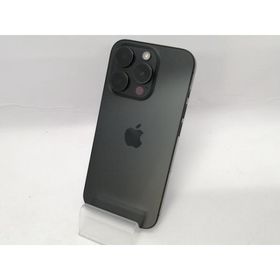 【中古】Apple SoftBank 【SIMフリー】 iPhone 15 Pro 128GB ブラックチタニウム MTU73J/A【川越クレアモール】保証期間１ヶ月【ランクC】