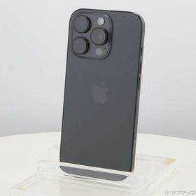 (中古)Apple iPhone16 Pro 256GB ブラックチタニウム MYN03J/A SIMフリー(305-ud)