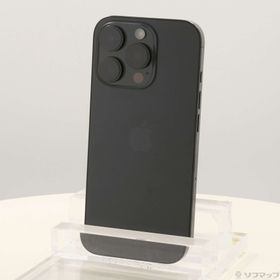 (中古)Apple iPhone16 Pro 128GB ブラックチタニウム MYMV3J/A SIMフリー(377-ud)