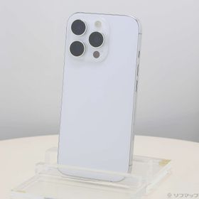 (中古)Apple iPhone16 Pro 128GB ホワイトチタニウム MYMW3J/A SIMフリー(258-ud)
