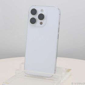 (中古)Apple iPhone16 Pro 128GB ホワイトチタニウム MYMW3J/A SIMフリー(198-ud)